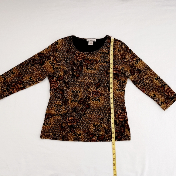 NOTATIONS Floral Top, size S - Picture 7 of 11